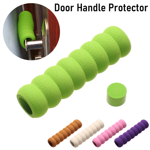 1Pcs Home Decor lastic Door Handle Foam Cover EVA Gree Coffee Door Knob Cover Practical Static-free Baby Safety Protective Hot ► Photo 1/6