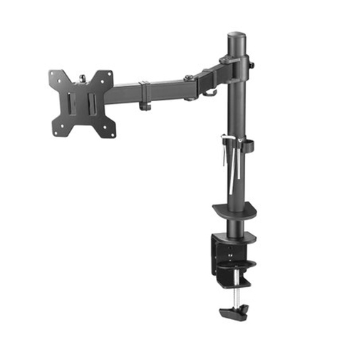 DL-M051 full motion rotate grommet clamp base steel single monitor desk bracket double arm desktop support ► Photo 1/6