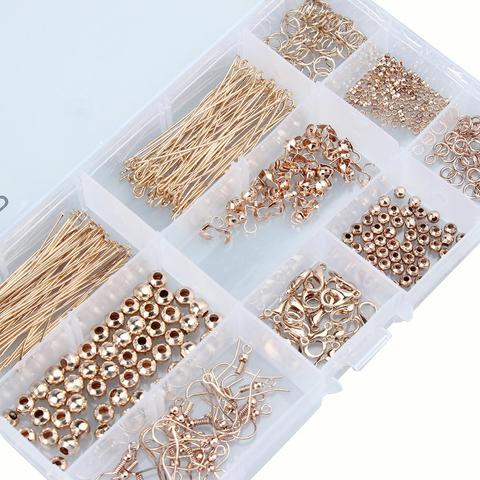 Jewelry Making Supplies Kit with Jewelry Tools Open Jump Rings Lobster  Clasps Crimp Beads Earring Hooks