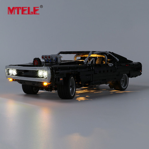 MTELE Brand LED Light Up Kit For Technic Dom's Dodge Charger Toys Lighting Set Compatible With 42111 ► Photo 1/6