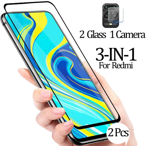 2-in-1 Camera Glass For Redmi Note 7 8 Pro Tempered Glass Film Xiaomi Redmi Note 8 Pro 8T Screen Protector redmi note 7 8 t 8pro ► Photo 1/6