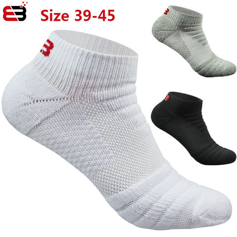 5 pairs Men Short Socks Gifts for Mens 100 Cotton Thick  No Show Breathable Damping Towel Bottom Sports Running Casual sock ► Photo 1/5