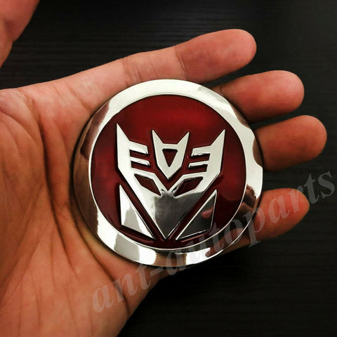 3D Metal Chrome Transformers Autobot Deception Auto Badge Emblem Decal Sticker ► Photo 1/2