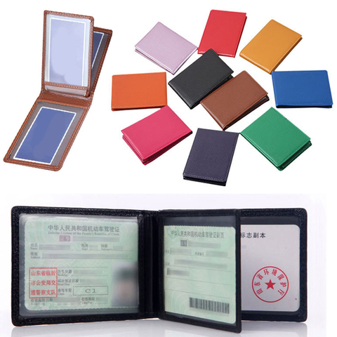 1PCS Hot Sale Driver's License Case Protect High Quality PVC Transparent Auto Documents Cover Car ID Card Holder Bags ► Photo 1/6