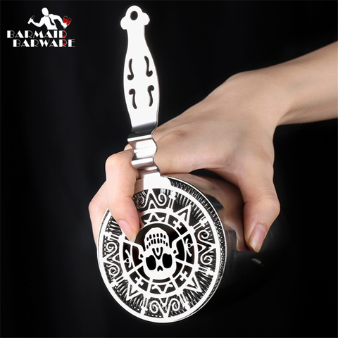 Skull And Mechanical Watch Bar Strainer Sprung Cocktail Strainer Stainless Steel Deluxe Strainer Bar Tools ► Photo 1/6