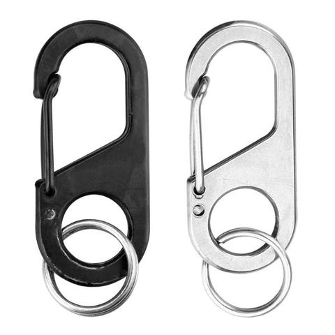 Outdoor Stainless Steel Carabiner Key Chain Clip Hook Buckle