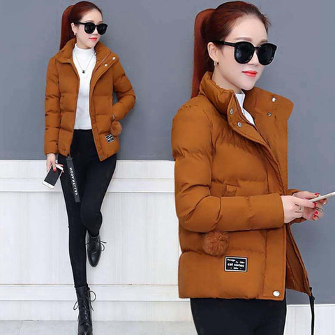 2022 Autumn Winter Parka Jacket Women Casual tops Women's Cotton-padded Clothes Short Loose Fashion Wild Coat Female A307 ► Photo 1/6