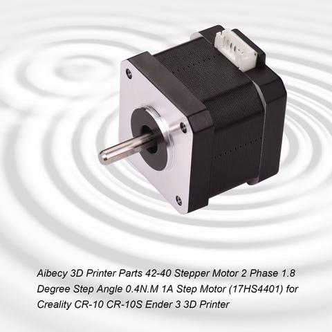 Aibecy 3D Printer Parts 42-40 Stepper Motor 2 Phase 1.8 Degree Step Angle 0.4N.M 1A Step Motor  for Creality CR-10S Ender 3 ► Photo 1/6