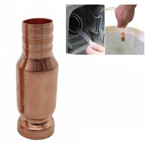 Red Copper Siphon Filler Pipe Manual Pumping Oil Pipe Fittings Siphon Connector Gasoline Fuel Water Shaker Siphon Wholesale ► Photo 1/4