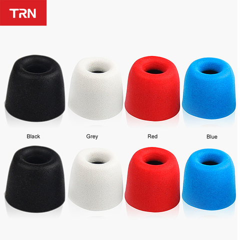 TRN 1Pairs (2pcs)  Earphone memory cotton earmuffs Chronic rebound earplugs PU sponge Memory Earphone earmuff v90 v20 v10 ► Photo 1/6