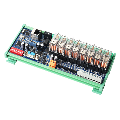 8-Channel RS485 Communication Input and Output Omron Relay Module Ethernet 24V Modbus RTU/TCP RS232 LAN Network for Contactors ► Photo 1/1