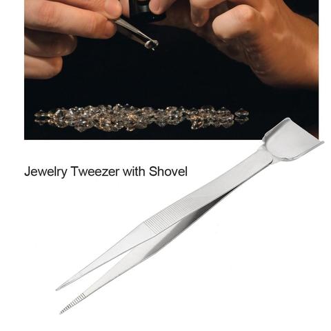 Professional Craft Jewelry Tool Tweezers With Scoop Shovel For Diamond Gem Beads Fashion Jewelry Bead Making Tool for Jeweler ► Photo 1/6
