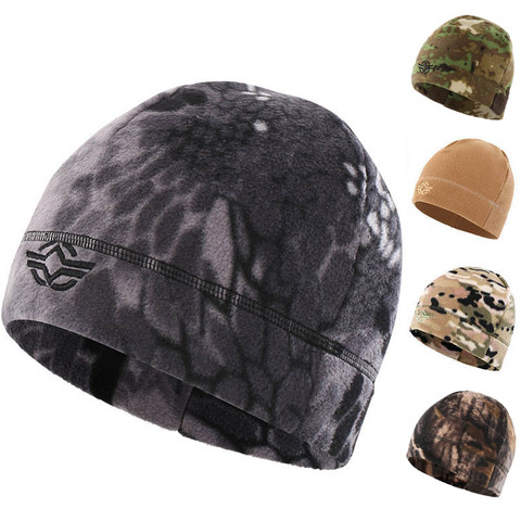 Winter Warm Fleece Hiking Caps,Windproof Thermal Hat for Cycling Hunting,Men Women Tactical Caps,Outdoor Camflouge Sports Caps ► Photo 1/6