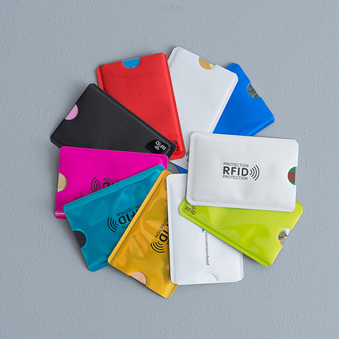 Anti Rfid Blocking Reader Lock Card Holder Id Bank Card Case Protection Aluminium Sleeve Smart Anti-theft Credit Card Holder ► Photo 1/6