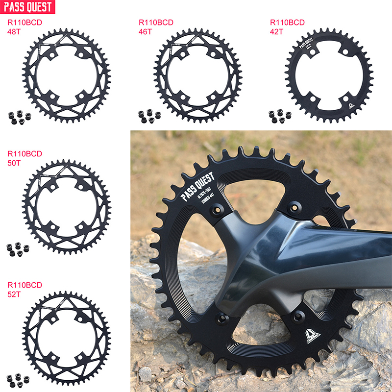 First Cyclingdeal Road Bike Oval Narrow Wide Single Chainring BCD 110mm