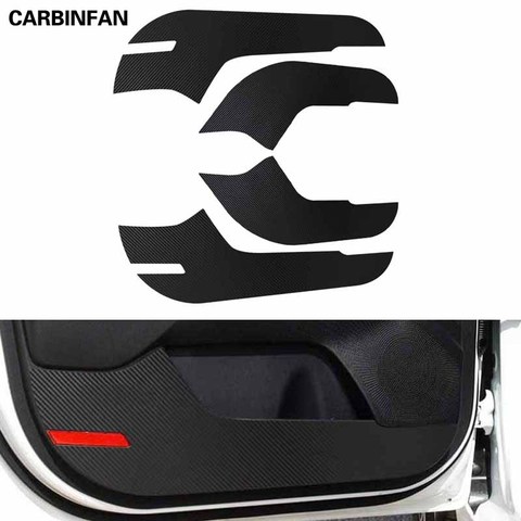 Car Styling Side Door Inner Decal Anti-kick Protective Carbon fiber Flim Sticker 4Pcs/Set For Kia K3 Cerato 2022 ► Photo 1/6