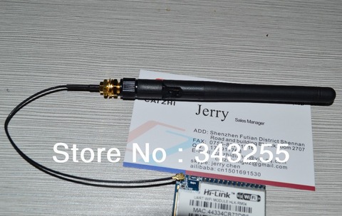 WAVGAT 2.4G Antenna HLK-RM04 3dbi for wireless transmitter or receiver with RP-SMA connector Configure the link line, SMA to IPX ► Photo 1/3
