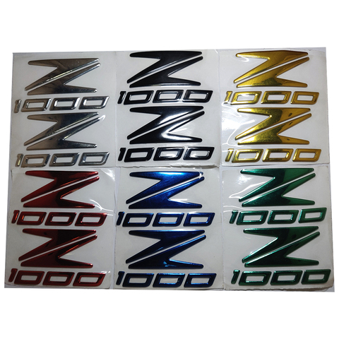 Motorcycle 3D Emblem Badge Decal Tank Wheel Z1000 Sticker Soft Reflective Decal For Kawasaki Z1000 Z 1000 ► Photo 1/6
