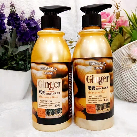 BIOAQUA Ginger moisturizing shampoo men and women oil control anti-dandruff anti-itch shampoo repair dry shampoo ► Photo 1/4