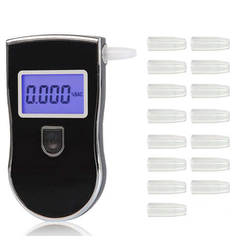 2022 NEW Hot selling AT-818 Professional Police Digital Breath Alcohol Tester Breathalyzer AT818 Free shipping ► Photo 1/6