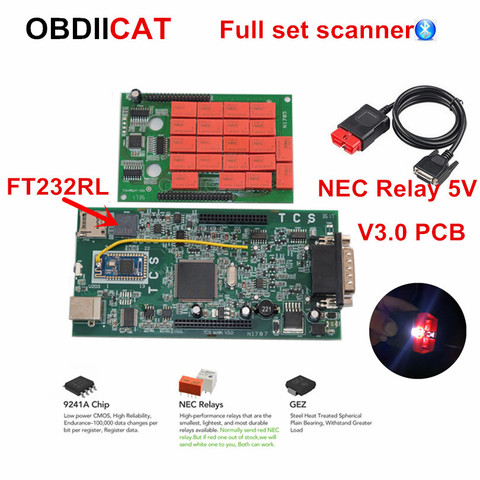 2017.1 Newest Scanner TCS  2016.R1+ KEYGEN New V3.0 New VCI OBDIICAT-TCS Auto Diagnostic Tool Car Scanner For Cars/Trucks ► Photo 1/6