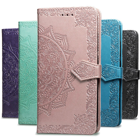 Mandala Leather Case For Xiaomi Redmi 8 7A 6 6A 5 Plus 4A Note 9S 8T 5A 4 4X 5 6 7 8 9 Pro 3S Go Mi A3 Redmi 8 8A Flip Cover ► Photo 1/6