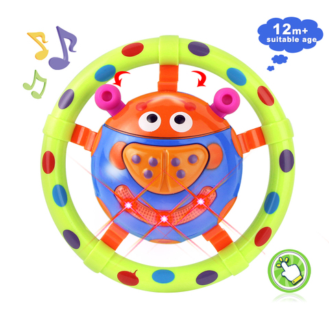 1pcs cute baby toys with sound and light ladybug baby toy  children musical grasping toy as a gift for little kids 6613-5 ► Photo 1/6