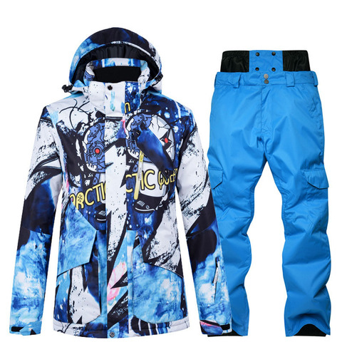 Winter Men Ski Suit Ski Jacket And Pants Sets For Men Warm Waterproof Windproof Skiing And Snowboarding Suits Male Ski Coat ► Photo 1/6