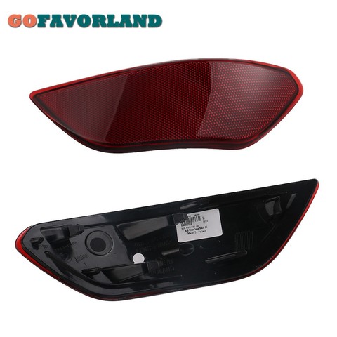 For Porsche Cayenne 2011 2012 2013 2014 Pair Left + Right Rear Bumper Trim Reflector Red 95863110500 95863110600 ► Photo 1/6