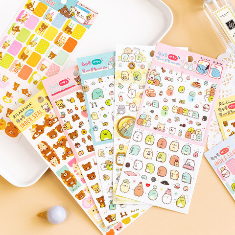Decorative Stickers Price history & Review on Mohamm Relaxing Bear Series Kawaii Cute Sticker  Custom Stickers Diary Stationery Flakes Scrapbook DIY Decorative Stickers |  AliExpress Seller - Mohamm Store | Alitools.io