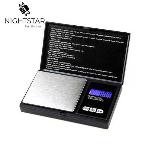 Pocket Digital Scale Silver Coin Gold Jewelry Diamond Weigh Balance 0.1 x 1000g / 0.01 x 200g ► Photo 1/6