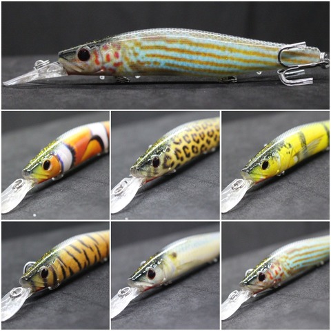 wLure 13.5cm 19g Slow Retriever Wide Wobble Action Fast Floating 2 Meters Depth 3 Treble Hooks Lifelike Fishing Lure HM629 ► Photo 1/6