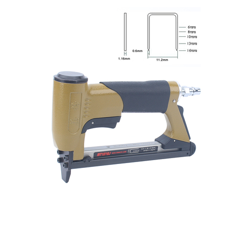 MEITE MT1016J Crown 11.2mm Pneumatic  Nail Gun leg length 6-16mm air stapler for Furniture and Fram ► Photo 1/6
