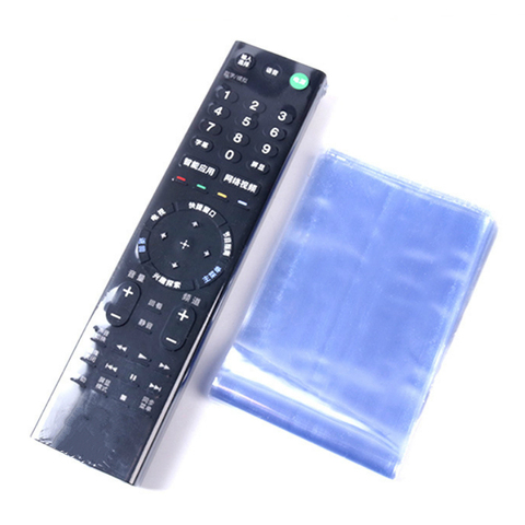 10pcs/lot Transparent Shrink Film for TV Air Conditioner Remote Control Protective Case Sheath Remote Dustproof Cover Shell Bag ► Photo 1/4