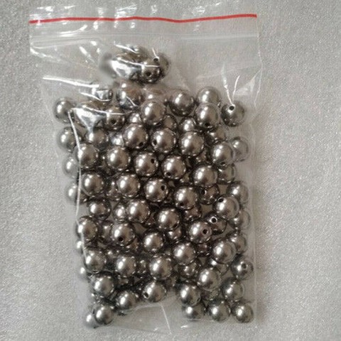 5pcs/lot * TA2 Titanium Ball Bead with holes Can DIY Bracelet Necklace , 6 8 10 12 14 15 16 18 mm ► Photo 1/6