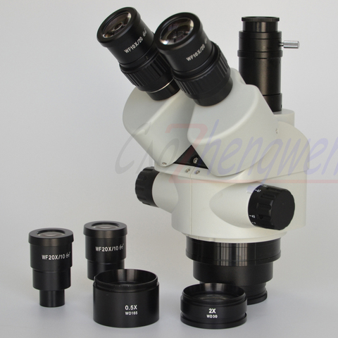 FYSCOPE  3.5X-180X Simul-Focal Trinocular Zoom Stereo Microscope Head Inspection Microscope ► Photo 1/5