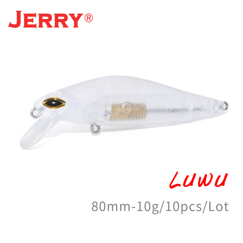 Jerry Luwu Far-casting Weight System Unpainted Fishing Lure Diving Minnow Top quality Artificial Baits Tackle ► Photo 1/6