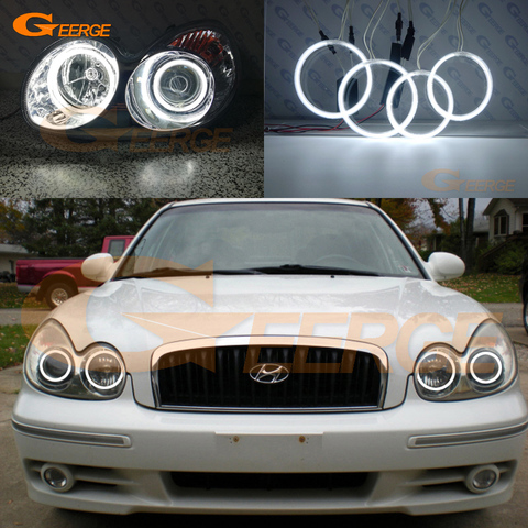 For Hyundai Sonata EF-B 2002 2003 2004 2005 Excellent Ultra bright CCFL Angel Eyes kit halo rings ► Photo 1/6