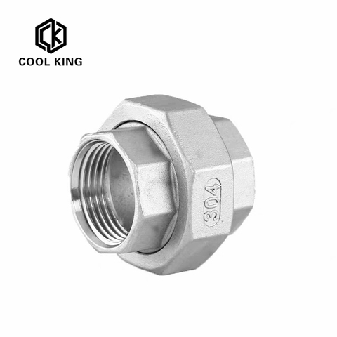 CK 1/8” 3/4“ 1/2” 1“ 1-1/4” 1-1/2“ 2” BSP Female Thread SS304 Stainless Steel Live Joint Coupling Union Connector Pipe Fitting ► Photo 1/5