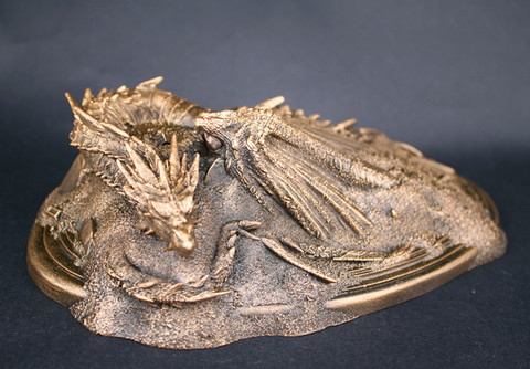 [Temila] High quality 20cm Smaug dragon resin figure statue toys Collection model Desktop Decor Decoration kids toy gift ► Photo 1/6