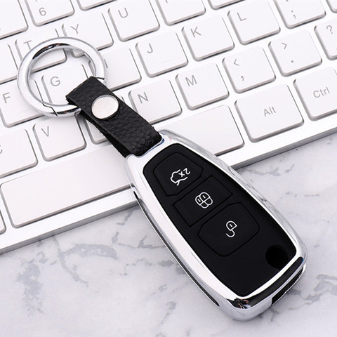 Car key case for ford fiesta 2022 mondeo mk4 ranger kuga 2 focus mk3 3 fusion 2017 f150 s max ka mondeo edge s-max cmax explorer ► Photo 1/3