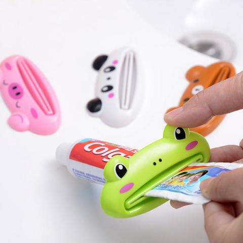 For Home Bathroom 1 Pcs Animal Easy Toothpaste Dispenser Plastic Tooth Paste Tube Toothpaste Squeezer Rolling Holder Cocina ► Photo 1/6