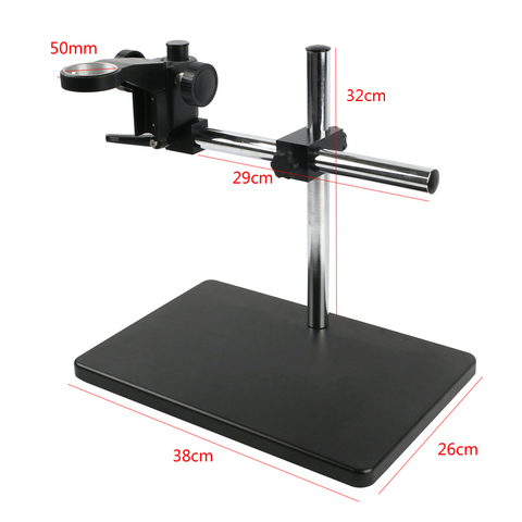 Single Arm Rotary Stand Adjustable Boom Large Stereo 50mm Ring Holder For Lab Industry Microscope Camera ► Photo 1/6