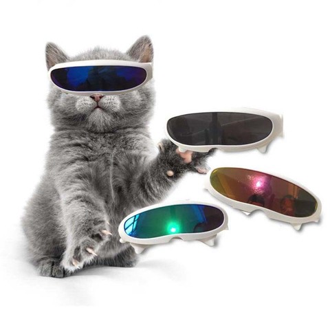 1PC Funny Sunglasses for Cat Goggle Puppy Eye-wear Protection Small Dog Glasses for Chihuahua Yorkshire Kitten Pet Accessories ► Photo 1/6