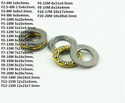 10PCS F2-6M To F12-23M Mini 3-in-1 Plane Axial Ball Bearing Thrust Bearing ► Photo 1/5