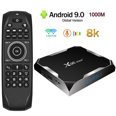 Android 9.0 TV Box X96 Max Plus 1000M Amlogic S905x3 8K Smart Media Player 4GB RAM 64GB ROM X96Max+ Set top Box 2.4G5G Dual Wifi ► Photo 1/6