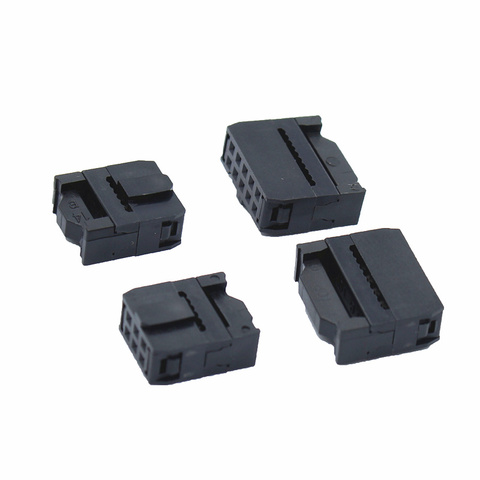 10set FC-6P FC-8P FC-10P FC-14P FC-16P To FC-40P IDC Socket 2x5 Pin Dual Row Pitch 2.54mm IDC Connector 10-pin cable socket ► Photo 1/2