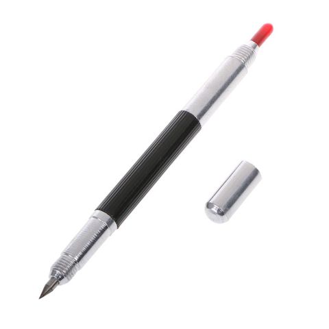 Double End Sharp Tungsten Steel Tip Scriber Clip Pen Ceramics Glass Shell Metal Construction Marking Tools 137mm ► Photo 1/6