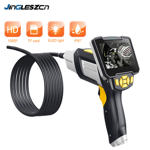 Digital Industrial Endoscope 4.3 inch LCD Borescope Videoscope with CMOS Sensor Semi-Rigid Inspection Camera Handheld Endoscope ► Photo 1/6