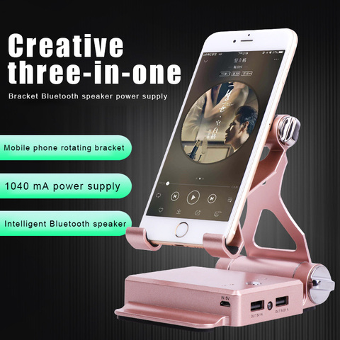 Mobile Phone Stand Holder Charging Portable Powerbank LED Light Multifunction Bracket Accessories Mobile Phone Stand Holder ► Photo 1/6